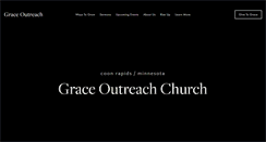 Desktop Screenshot of graceoutreachchurch.org